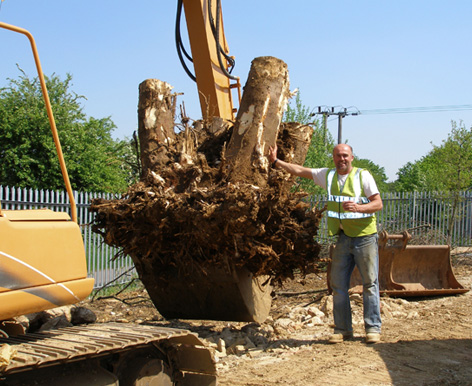 Morris Contractors - diggers in action